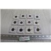 Image 1 : (12) Assorted Foreign Pennies