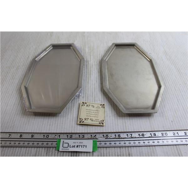 (2) 97% Tin Trays