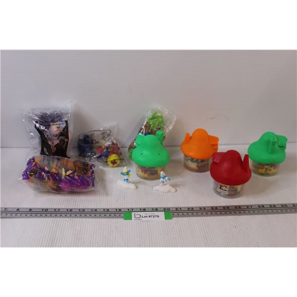 McDonalds Toys: Smurfs, Woody Woodpecker, Flintstones, Monsters Inc