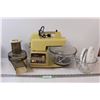 Image 1 : Oster Kitchen Centre w/Mixing Bowls & Accessories - Powers On , As Is