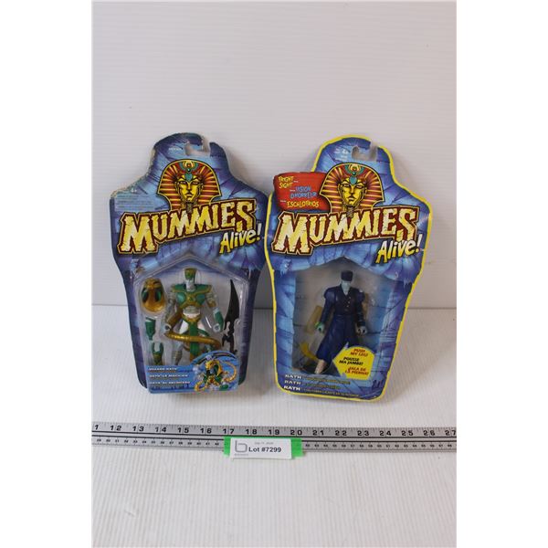 (2) Mummies Alive Action Figures - NIB