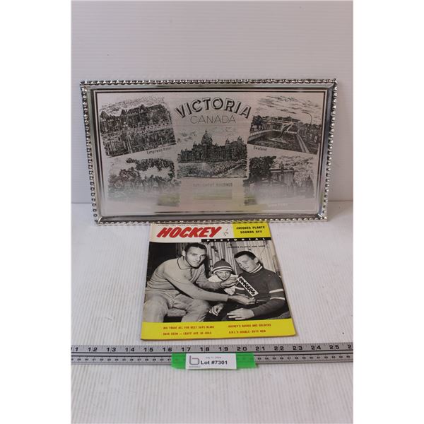 Hockey Pictorial Oct 1963 & Victoria Serving Tray (17"x10")