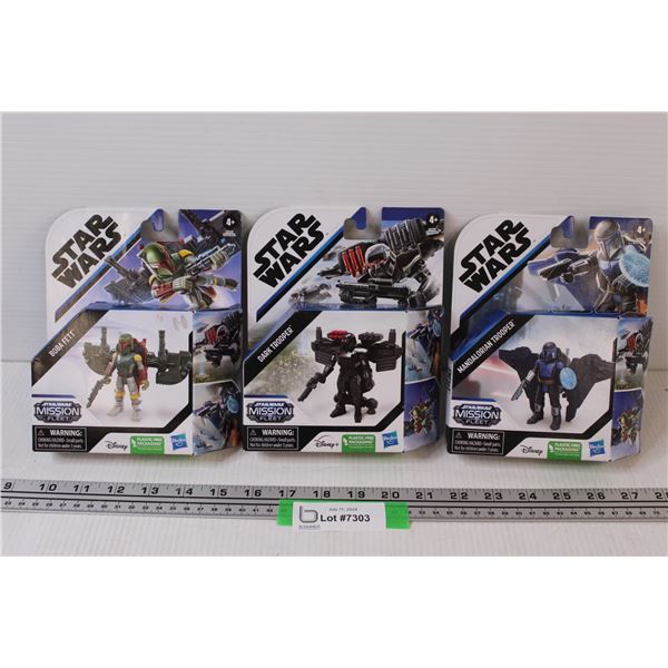 (3) Star Wars Action Figures - NIB