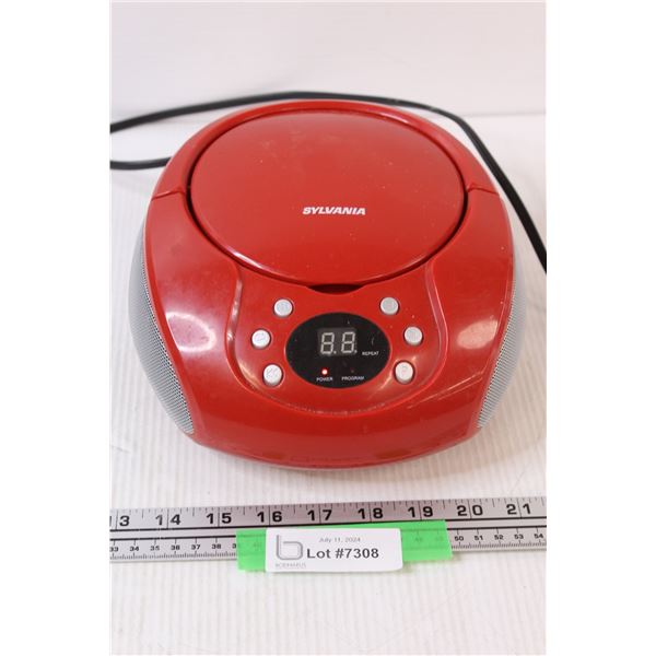 Sylvania CD/Radio Player - Power On, As Is