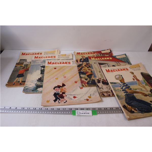 (6) Maclean's Magazines (1949 & 1950)