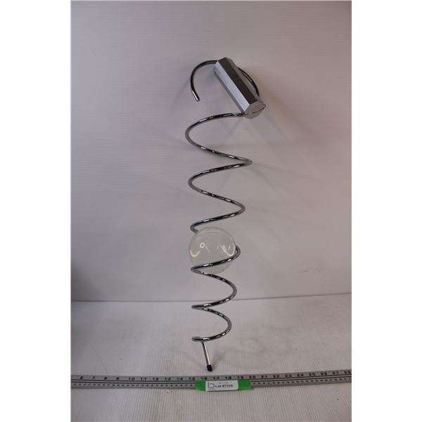 Spinning Spiral & Globe Decor - 25" tall - Works