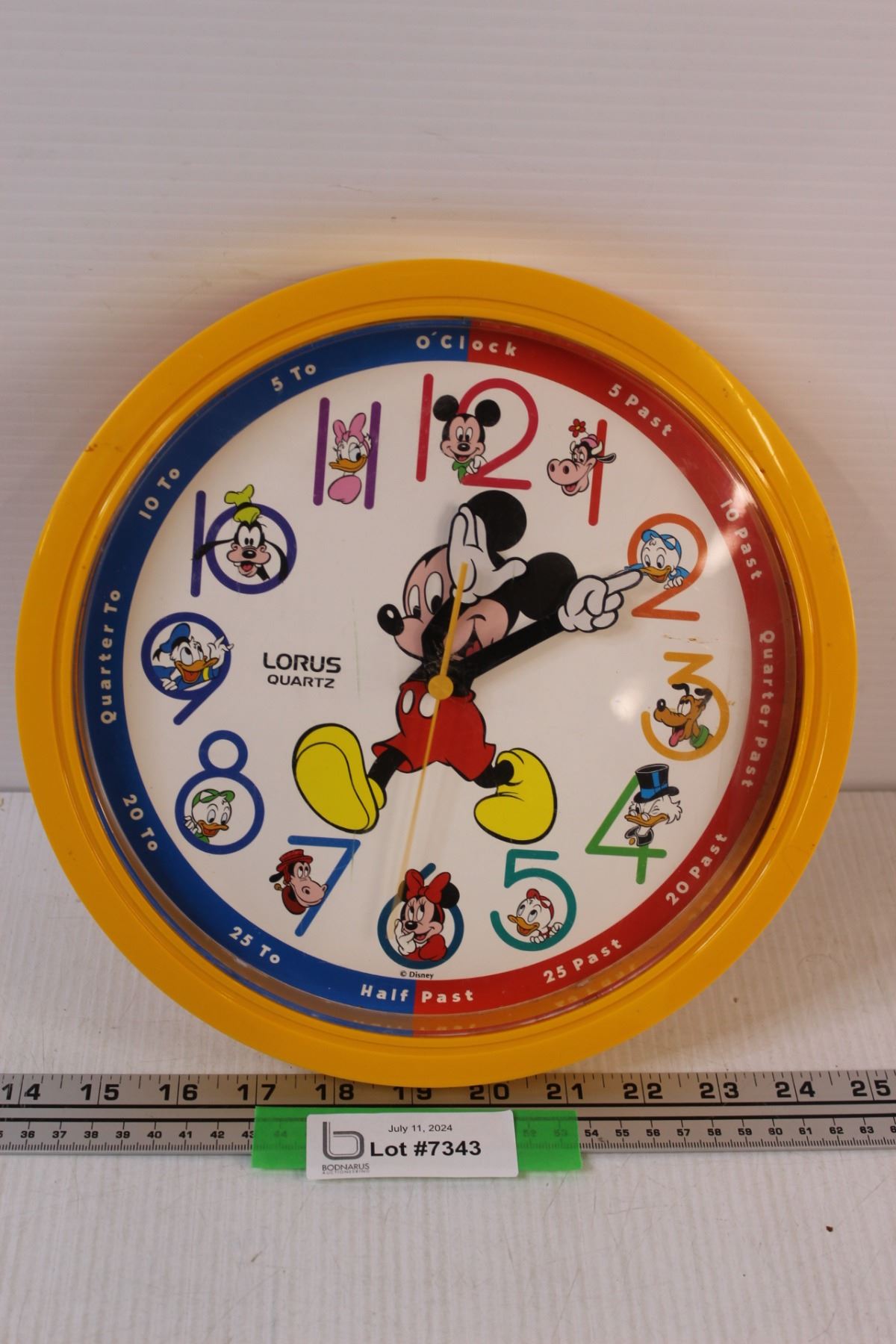 Mickey Clock Color Mickey Mouse Clock - Works