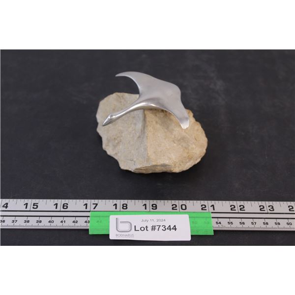 Signed Hoselton Canada Goose Sculpture - Aluminum # 406