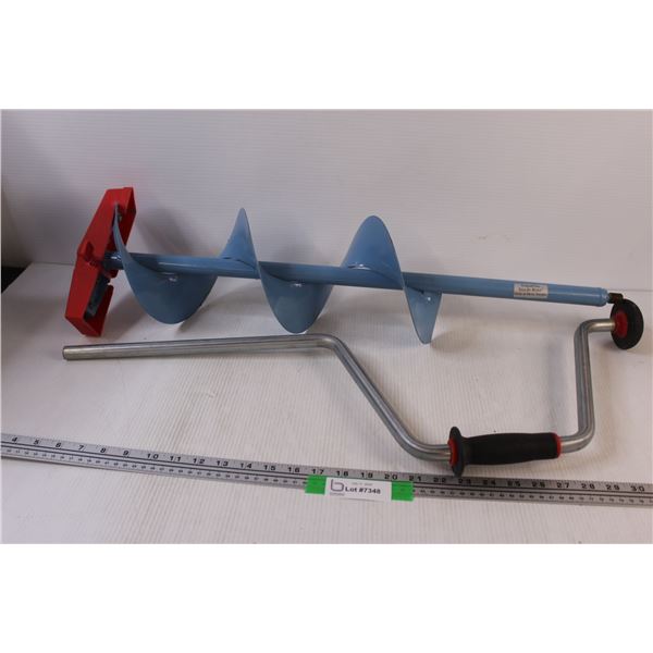 Normark Hand Crank Ice Auger - Ice Fishing
