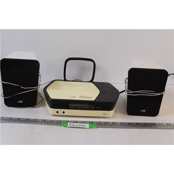 JVC CD/Radio Player w/Speakers & Antenna - Powers On - Bodnarus ...