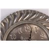 Image 2 : Stainless Floral Battery Clock - 12"