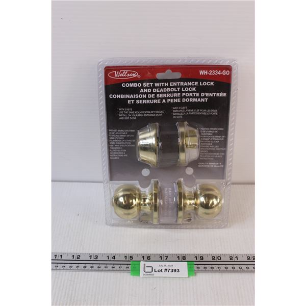 Wellson Entrance Door Handle & Dead Lock Set