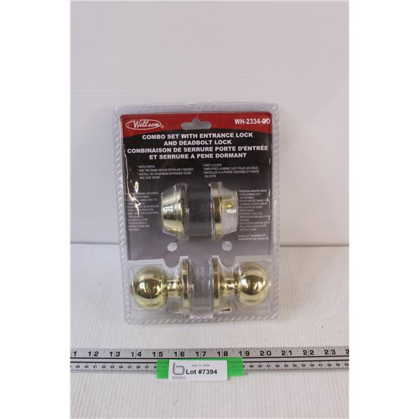 Wellson Entrance Door Handle & Dead Lock Set