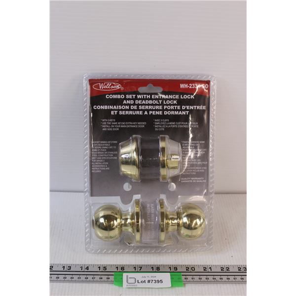 Wellson Entrance Door Handle & Dead Lock Set