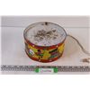 Image 1 : Vintage Children's Marching Metal Drum - 8" x 4"
