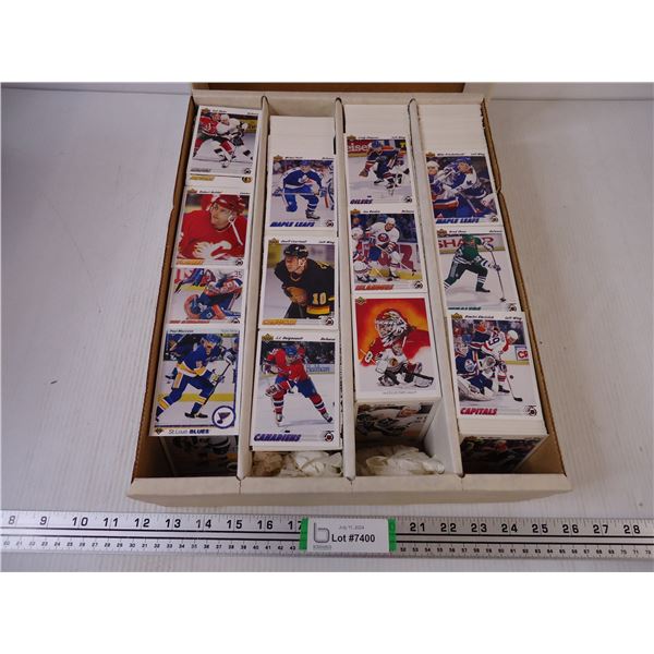 Large Box of Hockey Cards-Upper Deck 1990-91 and 1991-92