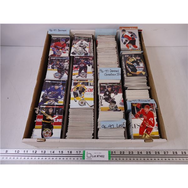Large Box of Hockey Cards-Various Years