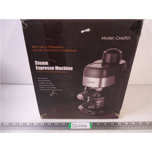 FOHERE Steam Espresso Machine-appears new or barely used-untested