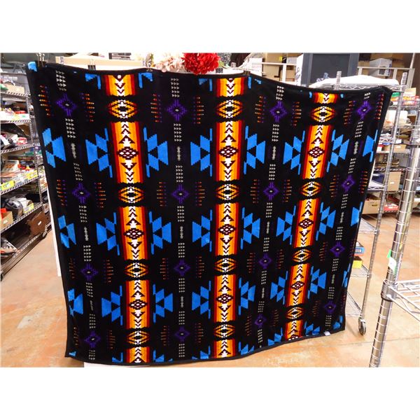 Luxury Plush Blanket (Navajo Purple)- 74"x80"