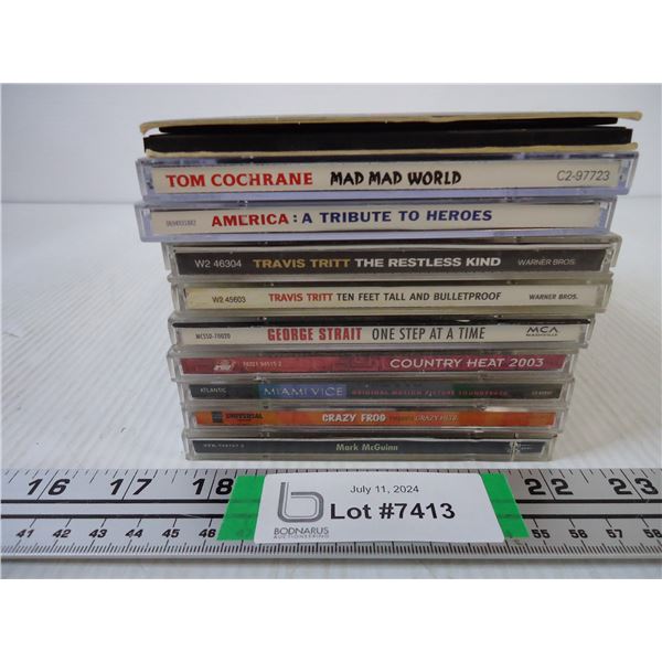 (10) CD's-America, Travis Tritt, Tom Cochrane, George Strait and more