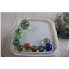Image 3 : Bag + (2) Containers of Marbles