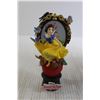 Image 6 : Snow White Porcelain Doll (Missing Eyelash) and Reversible Decoration