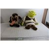 Image 1 : (2) Plushes - Tasmanian Devil, Shrek