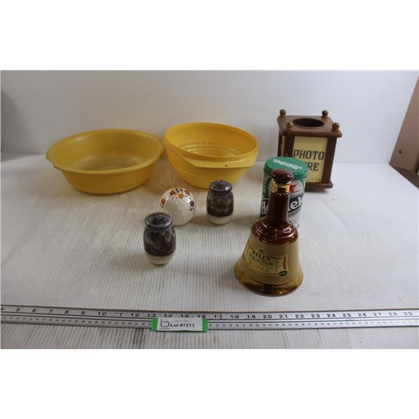 Bell Whiskey Bottle, Salt and Pepper Shaker, Misc.