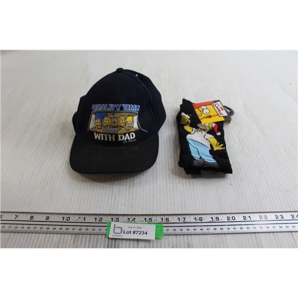The Simpsons Hat and Christmas Socks