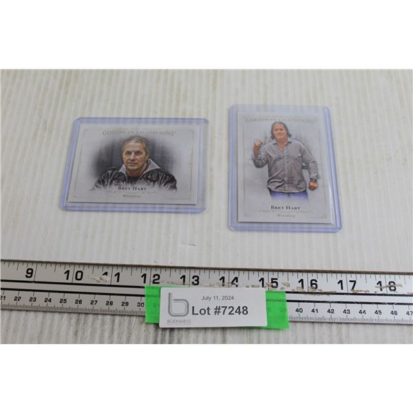 (2) WWE Bret the Hitman Hart Goodwin Champions Cards