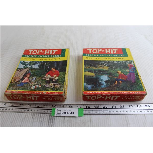 (2) Top-Hit Pre-Teen Picture Puzzles - As Is