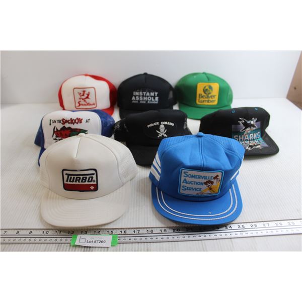 (8) Assorted Hats