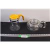 Image 1 : (2) PYREX Coffee & Tea Kettle Pot Clear Glass