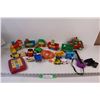 Image 1 : Vintage Toy Train, Sesame Street Car, Various Children's Toys