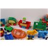 Image 3 : Vintage Toy Train, Sesame Street Car, Various Children's Toys