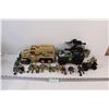 Image 1 : Army Tank & Action Figurines - Various Styles