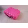 Image 4 : (8) Barbies in Pink Plastic Suitcase