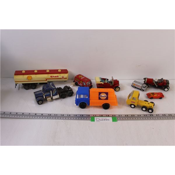 (8) Metal & Plastic Toy Vehicles - Various Makers & Sizes