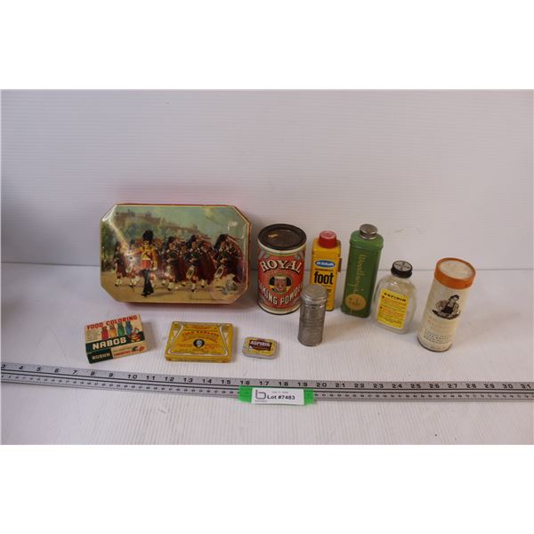 Vintage Glass & Tin Containers