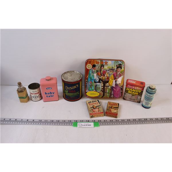 Vintage Tin & Cardboard Box Containers