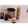 Image 2 : Vintage Glass & Tin Containers - Various Makers