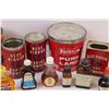 Image 3 : Vintage Glass & Tin Containers (Some Contain Liquids, Can Not Ship)