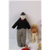 Image 2 : Charlie Chaplin Porcelain Doll & Steve Irwin Dolls, Randy Savage Wrestler, & Misc.