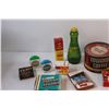 Image 2 : Vintage Glass & Tin & Cardboard Box Containers
