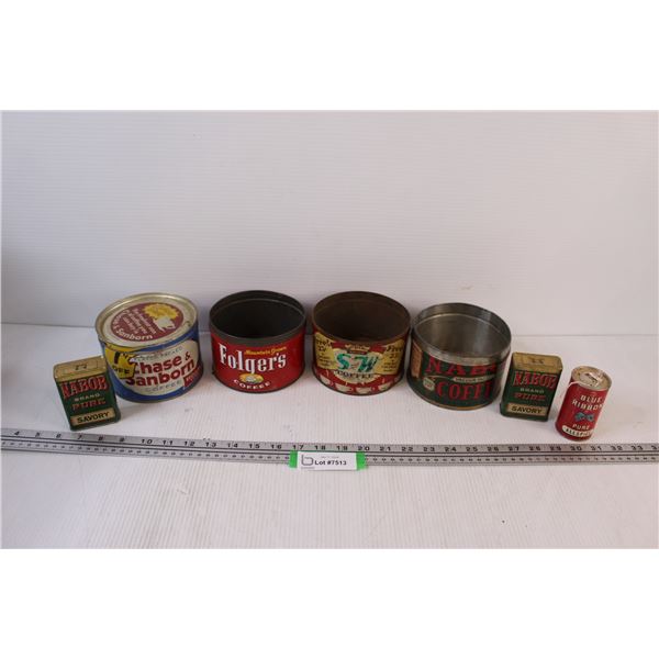 Vintage Tin Containers - Various Makers