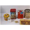 Image 2 : Vintage Glass & Tin Containers