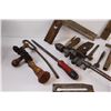 Image 3 : Vintage Tools: Hand Crank Drills, Squares, Drill Bits, Rasp, Misc.