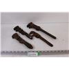 Image 1 : (4) Vintage Pipe/Crescent Wrenches
