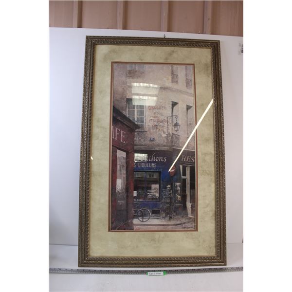 * Framed French Store/Business by Chiu Tat Hak Picture - 43.5" x 26.75"