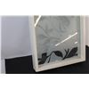 Image 2 : Framed Decorative Glass Wall/Freestanding - 15"x15"